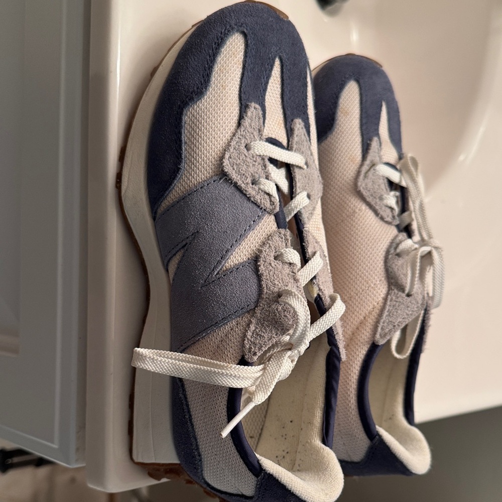 New Balance Blue and White Athletic Shoes